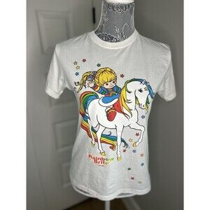 WOMEN'S TEEN Juniors VINTAGE 80's STYLE RAINBOW BRITE T-shirt size small s